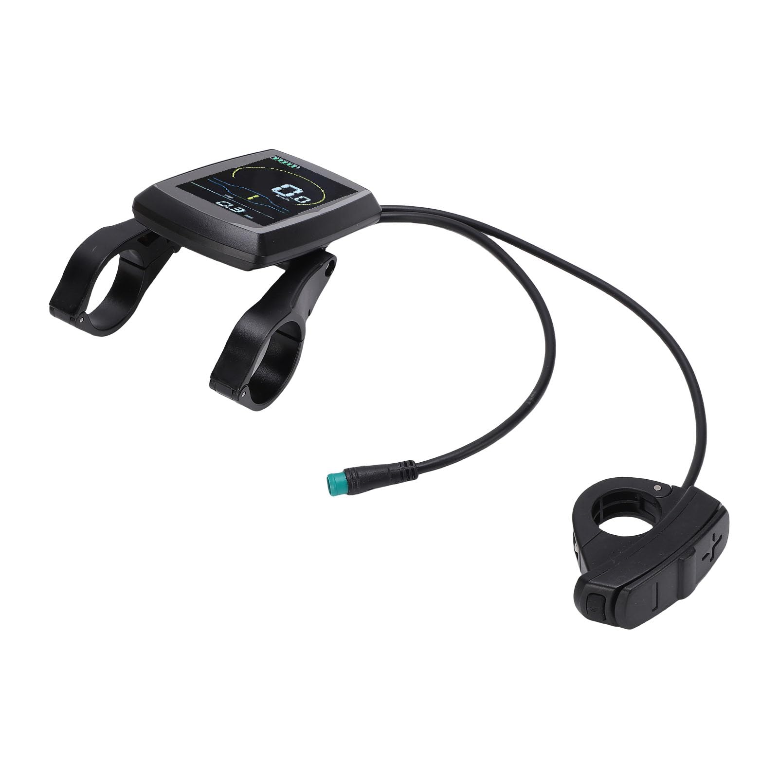 Cosiki Display LCD per Bici Elettrica, Contachilometri Tachimetro, Schermo per Bici Multifunzionale con Livello della Batteria e Regolazione della velocità, Ideale per la Sostituzione degli Schermi