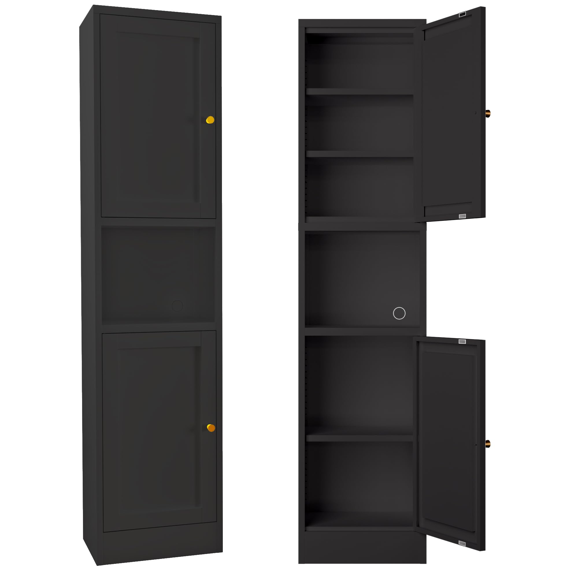 Amazon｜科飛亜 食器棚 スチール製 レンジ台付き カップボード  