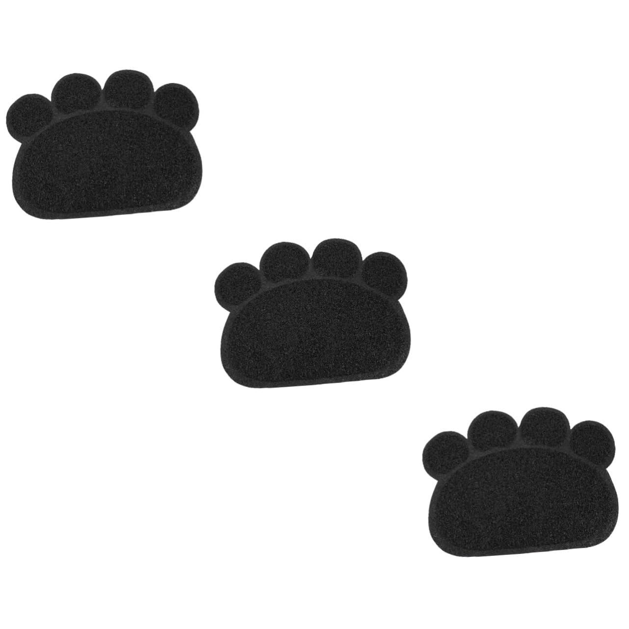 BESPORTBLE 3St Haustierbedarf katzenklo vorlegematte katzenklo vorleger matte Katzentoilette Wasserdichte Teppiche für den Innenbereich katzenstreu PVC-Streumatten Katzentrinkschale Pad Black