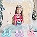 Mastom Girls Play Set! Princess Dress Up Shoes and Tiara (3 Pairs of Shoes + 1 Tiara) Role Play Collection Fashion Princess Shoe for Little Girls