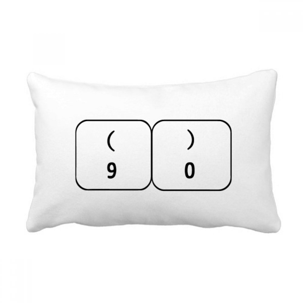Coussin de canapé symbole clavier multicolor avec insert oreiller lombaire de salon