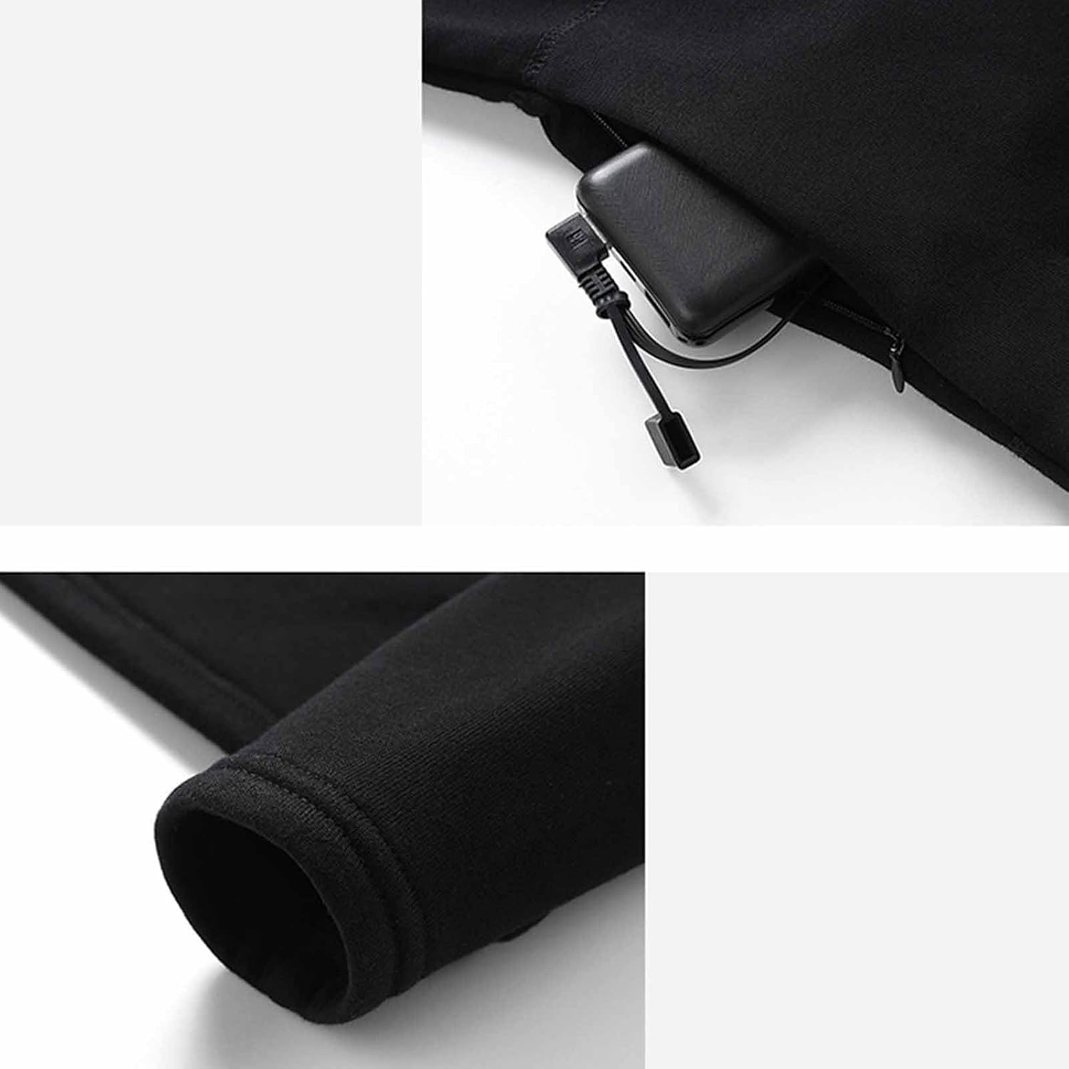 Heated Underwear Shirts for Men 26/22 Zones Heating Tops Warm Cold Weather Warming Base Layer Winter Shirt No Battery