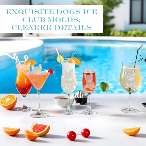 Molde para cubitos de hielo en forma de bulldog francés miniatura 2