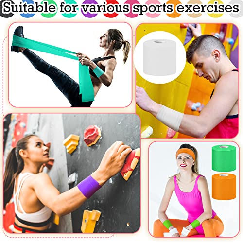 Image of Nuanchu Pre Wrap Athletic Tape 12 Rolls x 30 Yards Prewrap, Assorted Colors | Pre Wrap Elastic Tape, 2.75 inch x 30 Yards, Foam Underwrap for Wrist Ankle Hand Hair Knees fingers Sports, Running Soccer Hiking
