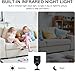 Zaiew 2K MiniSmart Hidden HD Cameras Wireless WiFi Camera for Home Security - Night Vision, Motion Detection, Built - in Battery, App Control (iOS & Android) - Ideal Indoor Nanny, Pet & Dog Camera