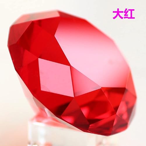 Miniatura 5 de Yiasangly Decoración con forma de diamante de cristal de 2.362 in, joyería de pisapapeles de diamante de cristal para decoración de oficina en casa,