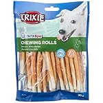 TRIXIE glutenfreie Hühnchen Kaurolle "Denta Fun Chicken Chewing Rolls, 12 cm, 30 St./240 g" - 31378