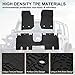 KIWI MASTER Floor Mats for 2014-2018 Jeep Wrangler JK 4-Door, OEM Replacement 82213860, Custom Fit All Weather Car Mats, Heavy Duty TPE Floor Liners, Front & Rear 2 Row, Black