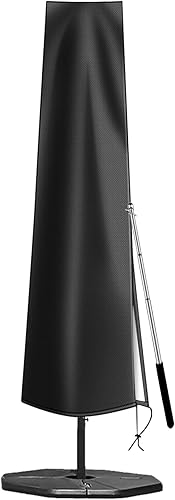 Miniatura 8 de OKPOW Cubierta de sombrilla de patio para sombrillas de 7 a 11 pies  Cubierta impermeable 420D para sombrilla de jardín  Cubiertas de sombrilla