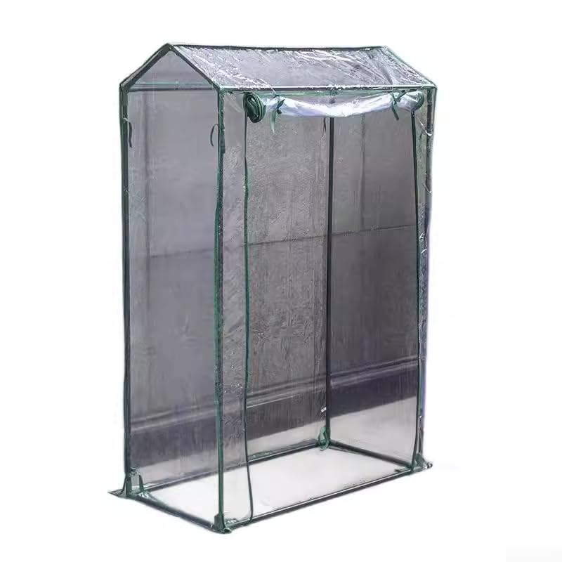 Besttoolifes Greenhouse Cover Replacement, Waterproof Clear PVC Cover For 4 Tier Growhouse, Greenhouse Tents Plant Cover For Outdoor Garden Plants Flower House(100x50x150cm)