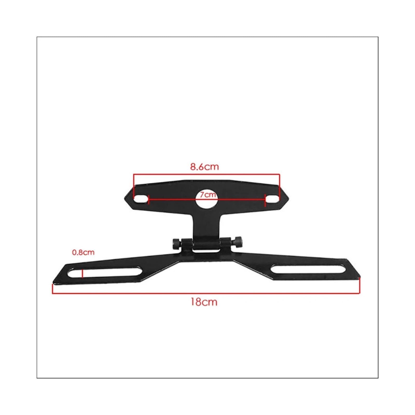 Soporte Para Matrícula De Moto - Aleación De Aluminio Ligera, Esquinas Redondeadas, Fácil Instalación - Compatible Con Muchas Motos Y Quads