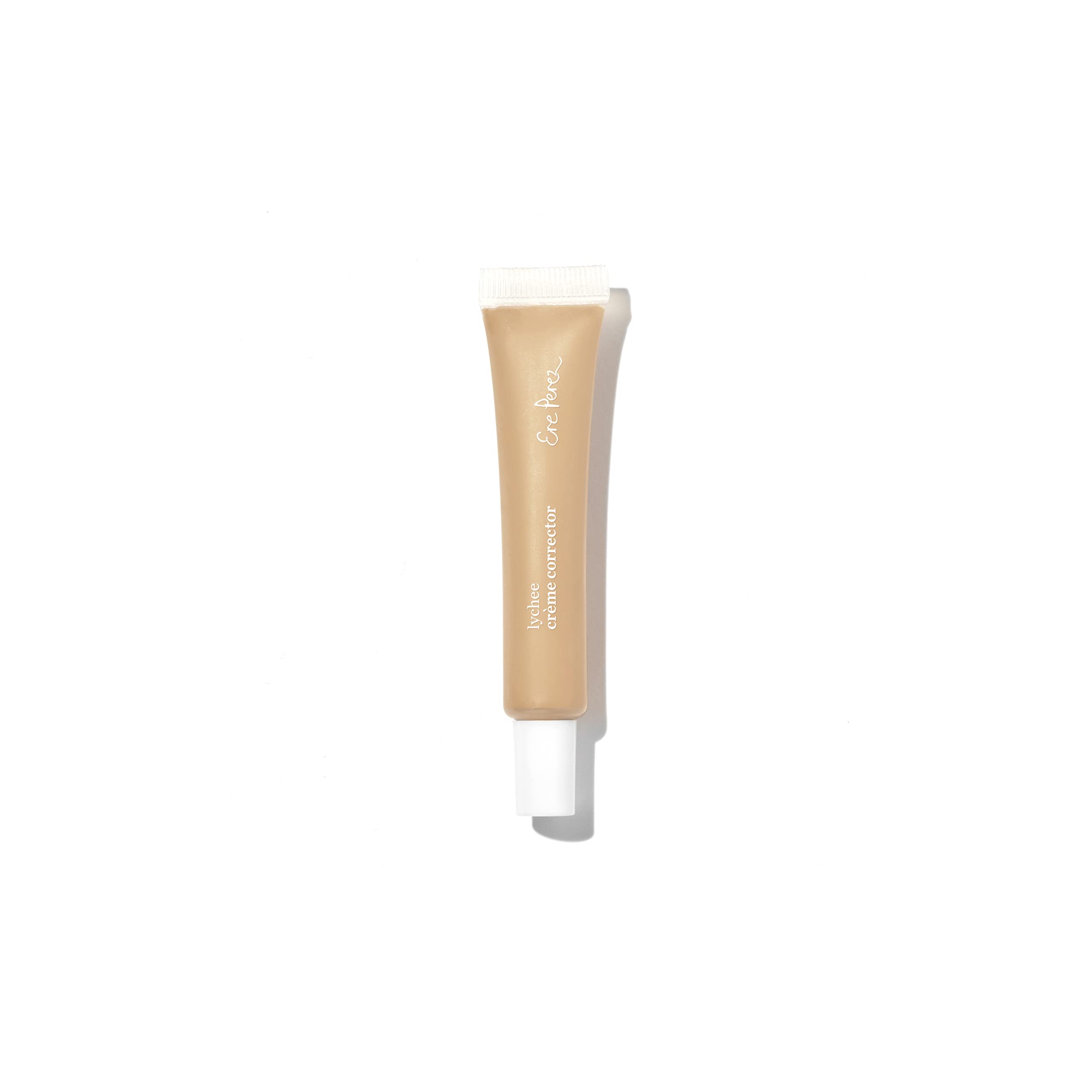 Ere Perez - Natural Lychee Crème Corrector | Vegan, Cruelty-Free, Clean Beauty (Cuatro – Soft Flax, 0.33 oz | 10 ml)
