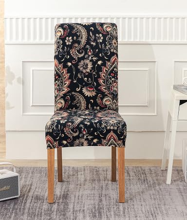 HZDHCLH Chair Covers Slipcovers 4/6 PCs Stretch Removable Washable Short Dining Chair Protector Cover Seat for Hotel,Dining Room,Ceremony (Intricate pattern,6 PCS) โ image 1