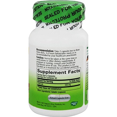 Activated Charcoal - 260Mg 100 Caps [Pack Of 5] #TOP1