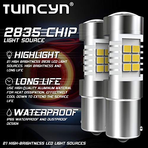 Tuincyn Bau15S Led Light Bulbs White 7507 Py21W 12496 5009 7507Ast Brake Light Turn Signals Light Bulb Backup Reverse Lights Tail Lights Reverse Light Dc 12V (Pack Of 2) #TOP3