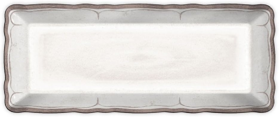 Rustica Antique Baguette Tray, White