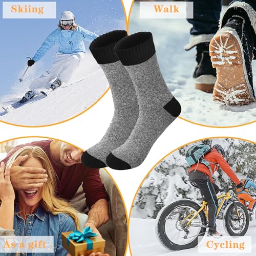 5 Pairs Winter Men Socks Hiking Socks Business Classical Socks Thermal Warm Thickened Retro Snow Casual Socks2