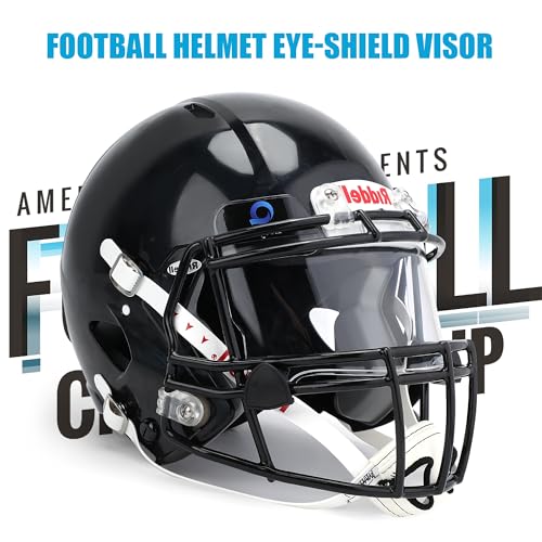 Football Visor, Universal Clear Football Visor Fits Youth & Adult & Kids, Professional Football Visor for Football & Lacrosse Helmet, Football Protective Gear, Football Helmet Eye-Shield Visor - Image 4