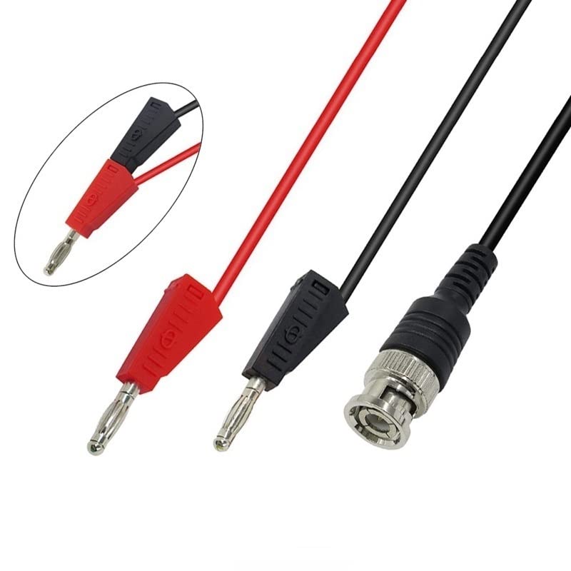 Produktbild von FEMSIS BNC-Messleitungsset – Mit Krokodilklemmen & Haken, 120 Cm, 500 V, 5 A, Für Oszilloskope & Co.