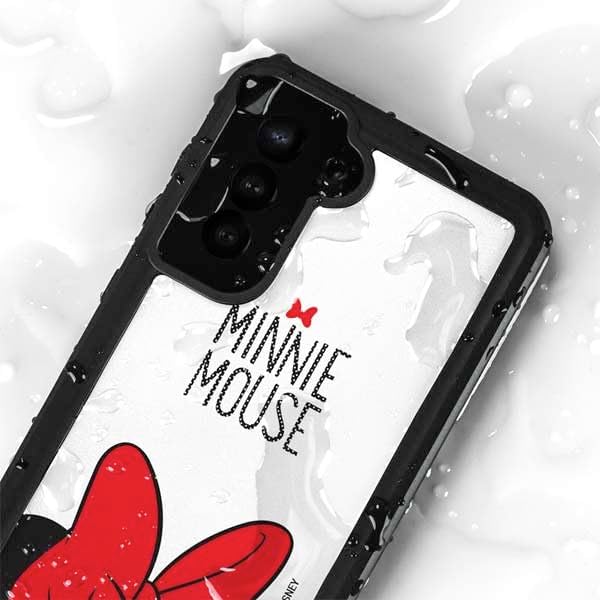 Skinit Waterproof Phone Case Compatible with Galaxy S24 Plus - Officially Licensed Disney Minnie Mouse Design