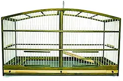 Gaiola de Reprodução, Abaulada Verde Musgo - Canário, Coleira e Curió