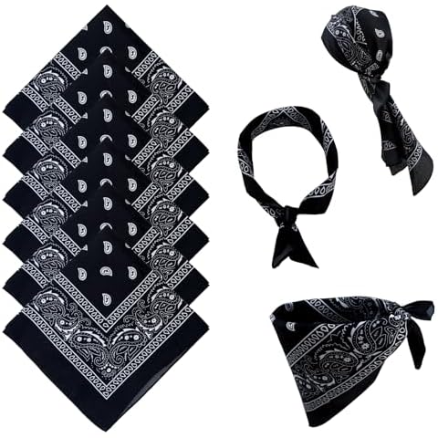 Makone Black Paisley Bandana Set Cover