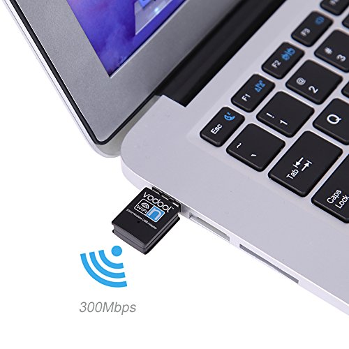 Lookthenbuy Adaptateur sans Fil USB WiFi 300 Mbps Récepteur WiFi Antenne PC Carte Réseau