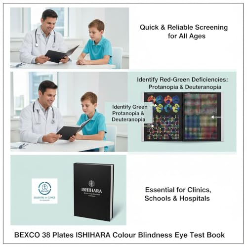 Image of 38 Plates ISHIHARA Book for Colour Blindness Eye Testing