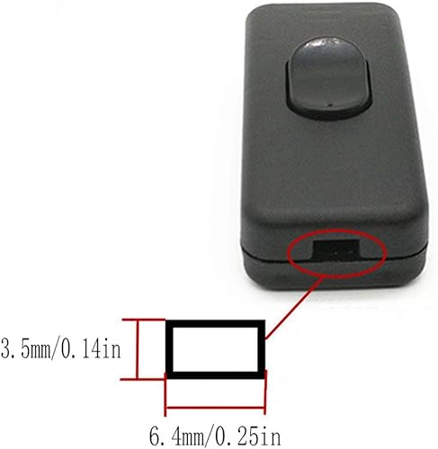 Miniatura 6 de TAODAN Interruptor de lámpara de mesa para dormitorio, barco, a mitad de camino, interruptor de cable de luz de escritorio momentáneo, interruptor