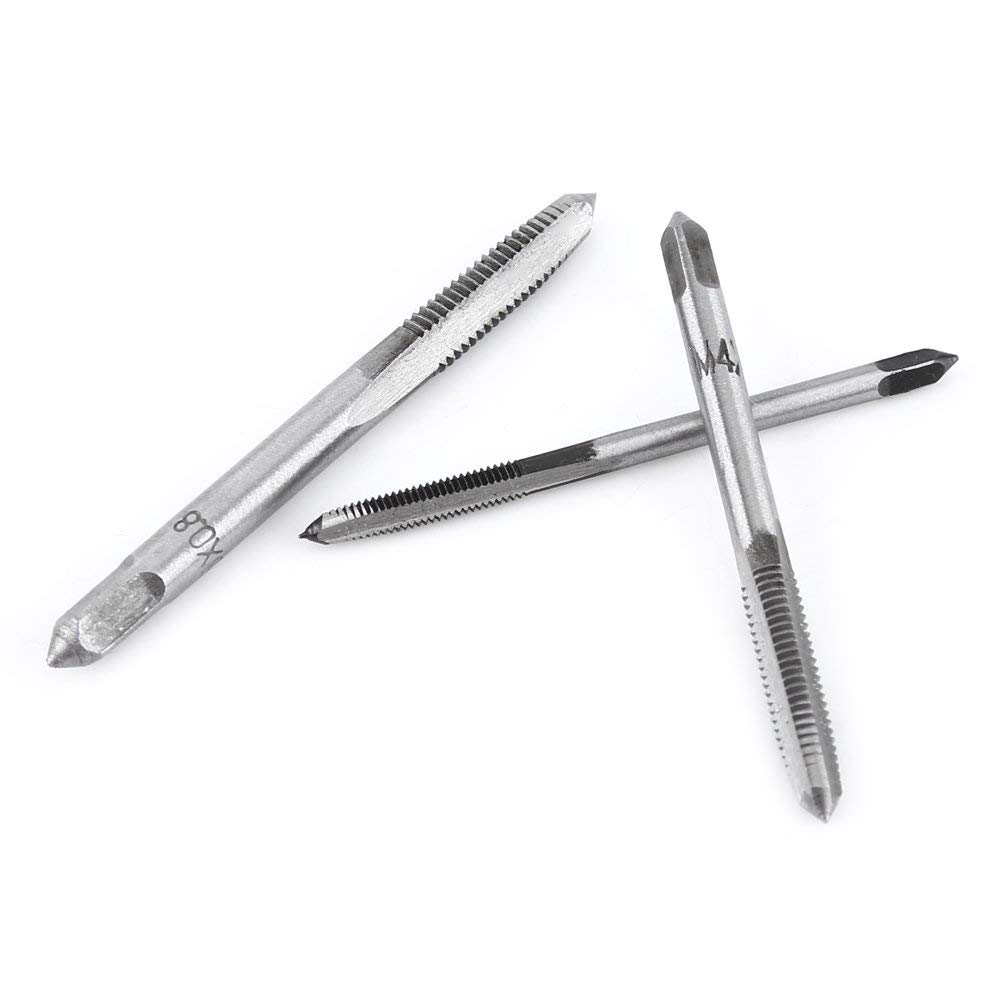 Aramox Rubinetto a Vite, 7 Pezzi Utensile per maschiatura in Acciaio per Cuscinetti con Filettatura metrica M3, M4, M5, M6, M8, M10, M12