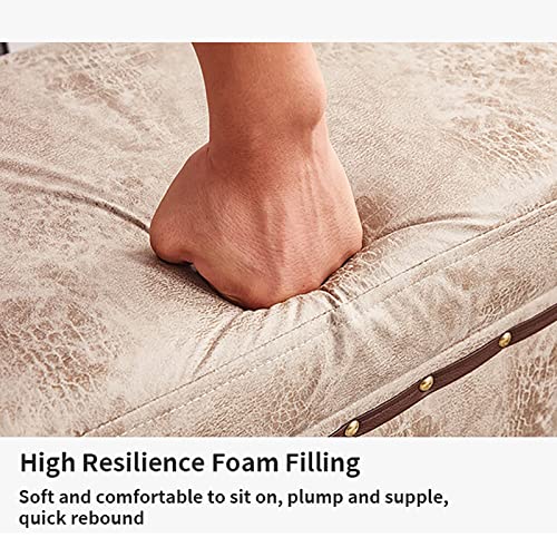Pouf repose-pieds de rangement pour organiser le salon encombré - 4