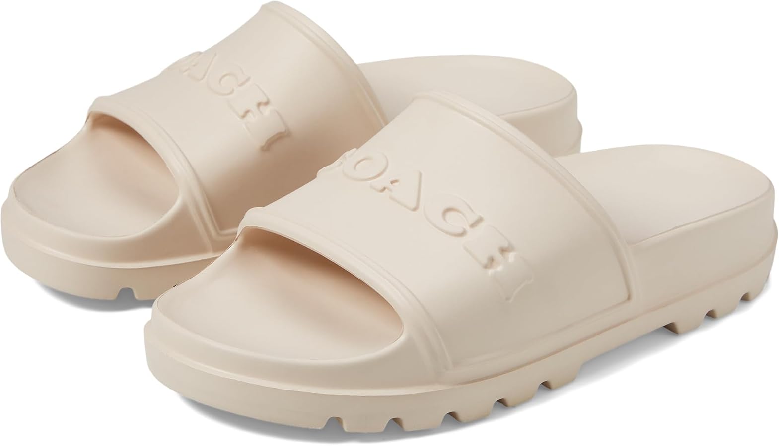 Coach Men\'s Ivory Logo Slide Sandals with Signature Pattern Synthetic Upper 10 $_57.JPG?set_id=880000500F main image 2