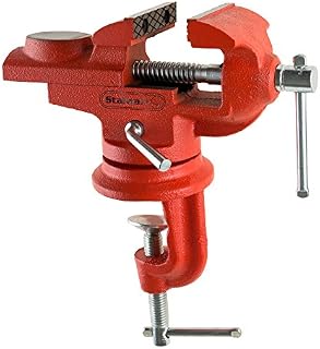 Stalwart 2.25" Jaw Steel Universal 360° Swivel Table Top Vise (75-ST6018)