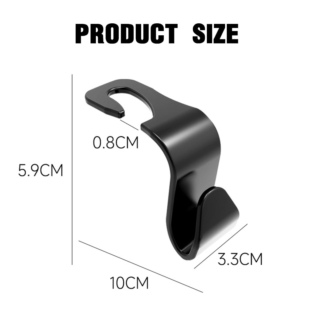 4 Pezzi Ganci Per Poggiatesta Auto - Organizzatore Per Sedile Posteriore, Porta Borse E Bottiglie - Foto 2