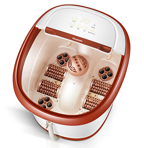 Carepeutic Touch Screen Oxy-Energized Water Jet Foot & Leg Spa Massager, Brown/White, 16 Lb #TOP1