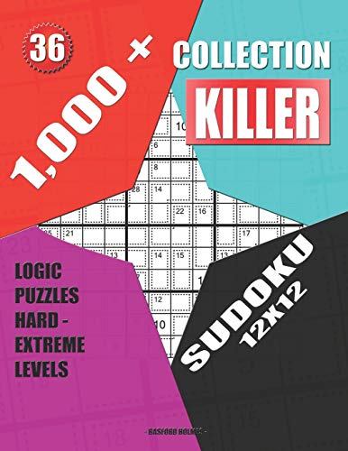 1,000 + Collection sudoku killer 12x12: Logic puzzles hard - extreme levels (Killer sudoku)