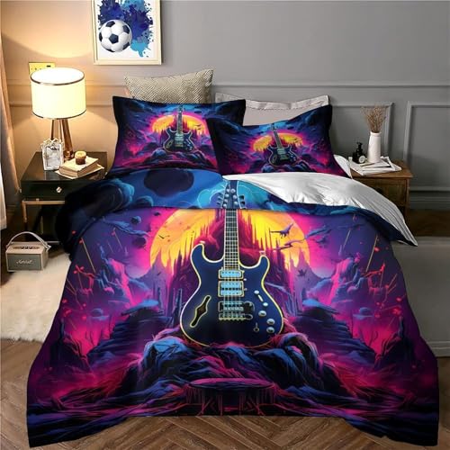 Housse de couette super douce guitare électrique avec fermeture éclair fluide - 6