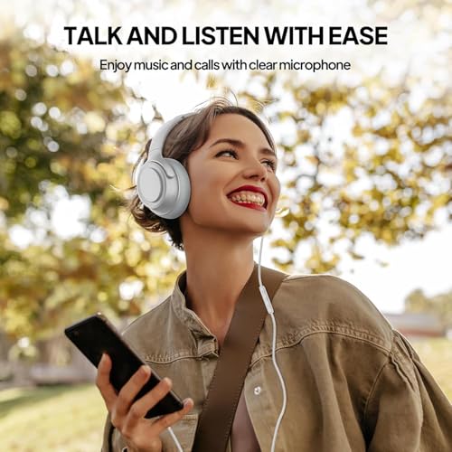 ADOOPE Wired Over-Ear Headphones with USB C Connector, Hi-Fi Stereo Sound, Noise-Isolating Ear Cups, Comfortable Fit for USB C Devices (Silver, No Bag) by ADOOPE - Image 3
