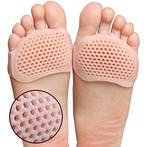 Silicone Gel Half Toe Sleeve Anti-Skid Forefoot Pads – Soft Front Foot Socks for Pain Relief & Heel Protection (1 Pair)-image-3