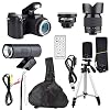 Digitale camera, 33MP HD D7300 camcorder camera groothoeklens + 24x telelens + LED + statief