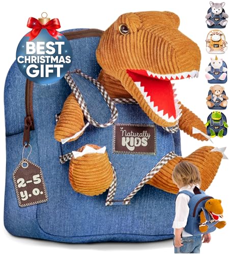 Naturally KIDS Toddler Backpack w Stuffed Animals