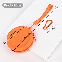 Vista 3 de WALLFID Bolsa pequeña de silicona para perros, con clicker de entrenamiento de mascotas, bolsa de senderismo para perros y gatos