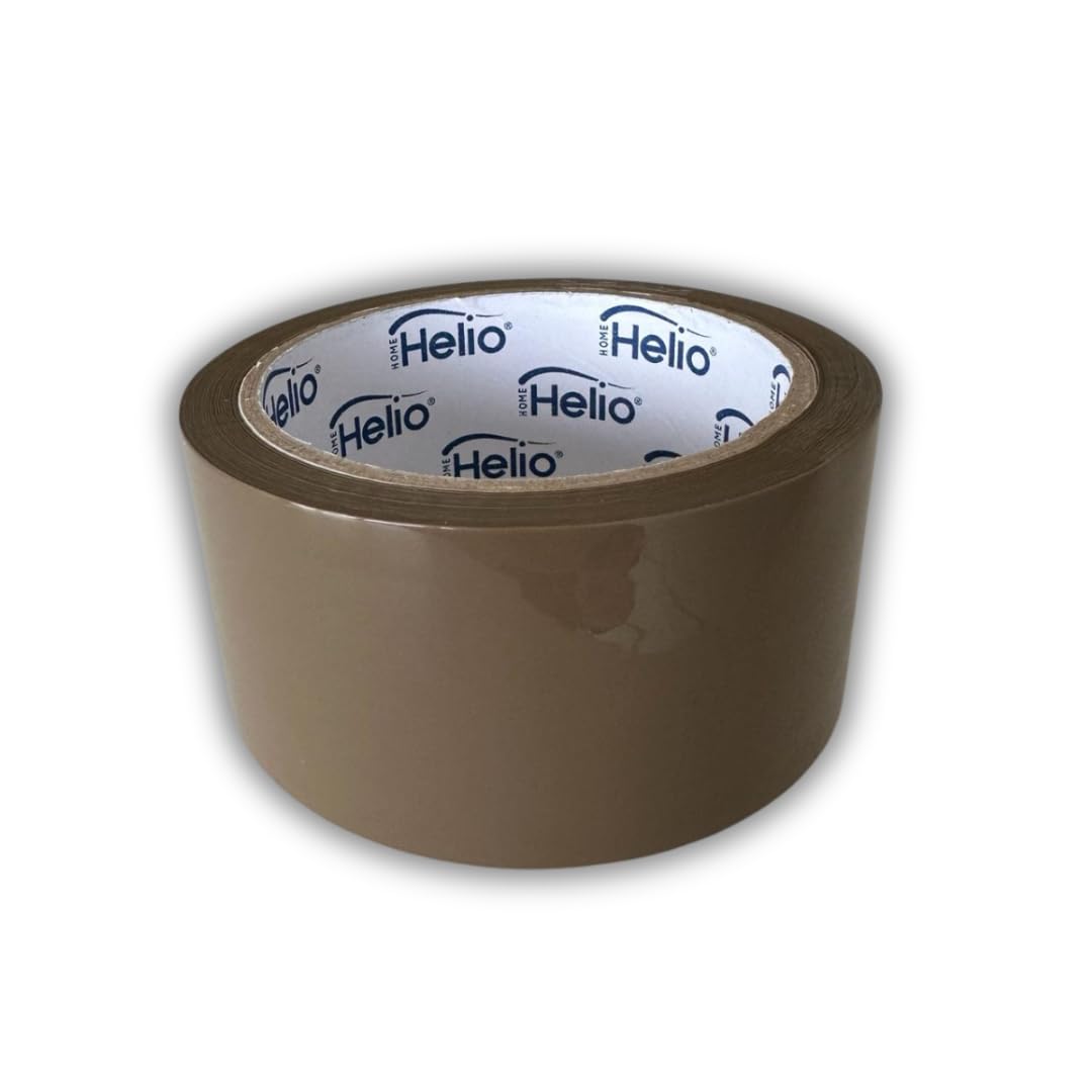 Holyhome Nastro Adesivo Pacchi per Imballaggi - 48mm X 50 Metri | Extra Resistente, Silenzioso, Impermeabile | Utilizzo Manuale e con Dispenser. (72 Rotoli, Marrone)