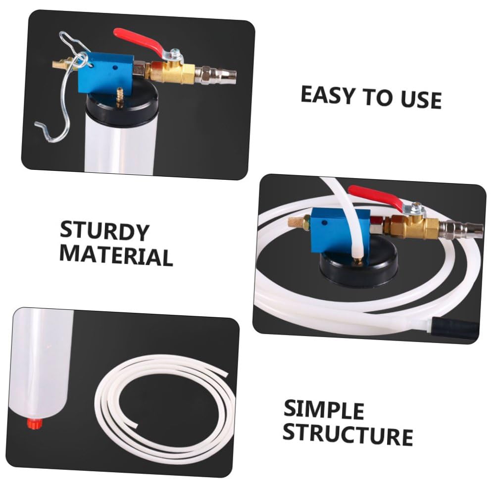 PartyKindom Kit Adaptador de Purga de Frenos 2 Piezas Plástico Metal | Extracción Neumática de Líquido, Taller y Centro de Mantenimiento, Recambio para Circuito Hidráulico