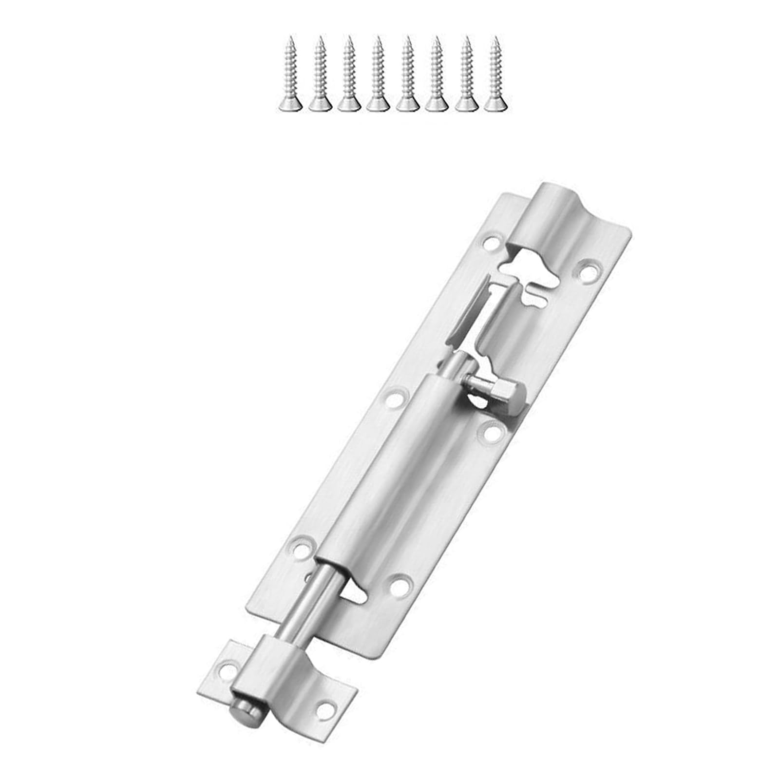 VIPERMARK 1 Pc 304 Stainless Steel Sliding Door Lock | 5-Inch Security Latch with 8 Screws