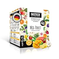 INSTICK Zuckerfreies Instant-Getränk (Mix-Paket mit 46 Sticks) - 1 Packung für 46 x 1,5-2,5 L - Veganes Getränkepulver Kalorienarm & Vitamin C - Instant-Pulver