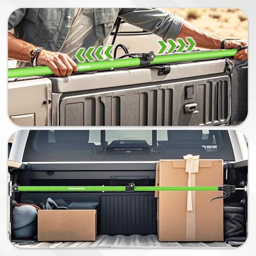 KILOUPOLE Adjustable Cargo Bars, 40" to 79" Non-Slip Truck Bed Divider, Cargo Bar for Pickup Truck Bed Cargo Bars for SUVs, Trailers, Vans, with Cargo Net Organizer and Divider Bar, 1-Pack by KILOUPOLE - Image 7