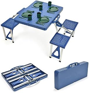 Trademark Innovations Portable Folding Picnic Table with 4 Seats
