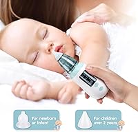 Vista 6 de Aspirador nasal para bebé, aspirador nasal ajustable para bebé, aspirador nasal recargable para bebé, chupón de nariz eléctrico para bebés recién