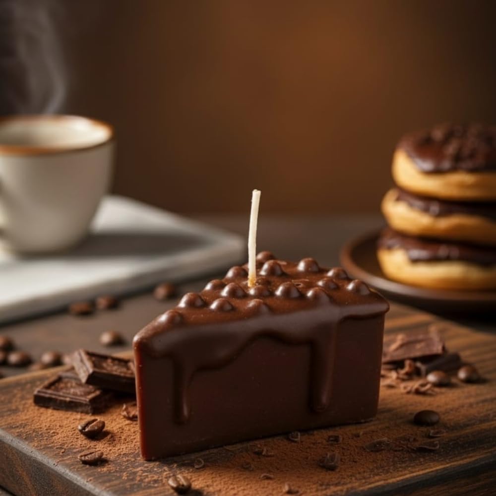 “Wish Candels Chocolate Bubble Pastry Candle | Long Lasting Decorative Candle | 5 Hours Burn Time | Perfect for Gifting & Home Decoration”-image-39
